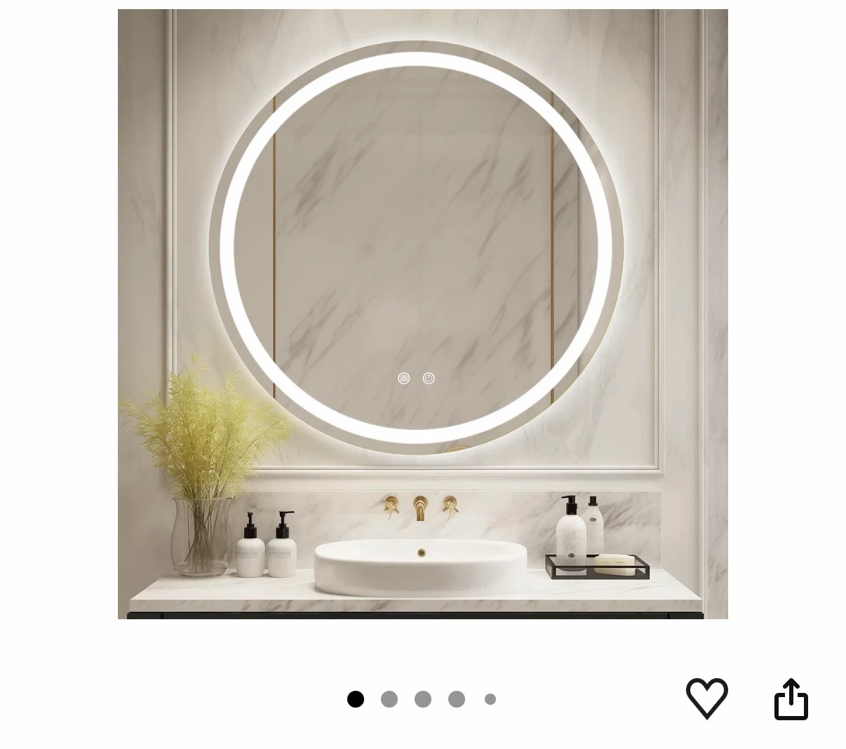 Bexenne Round LED Bathroom Mirror