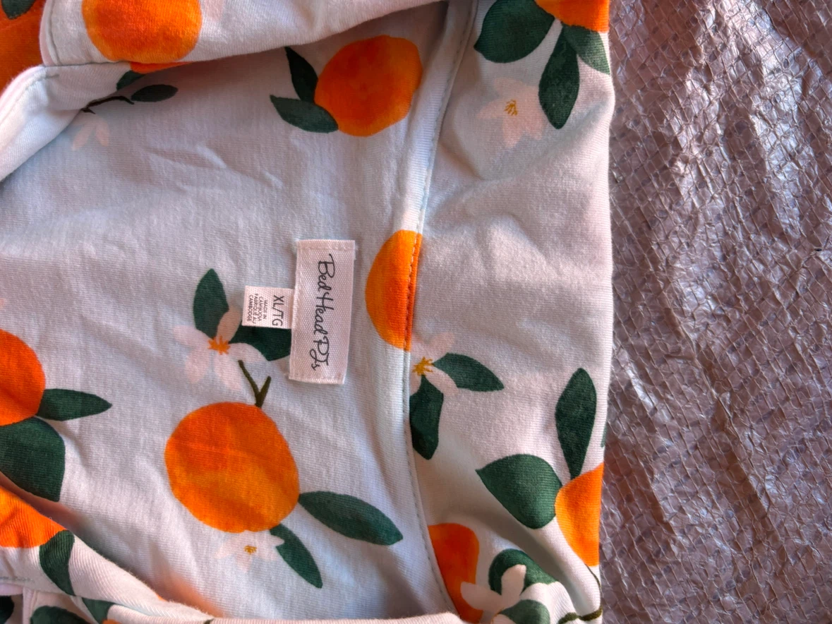 NWOT 2pc BedHead PJs Orange Print Pajama Set XL - photo 2