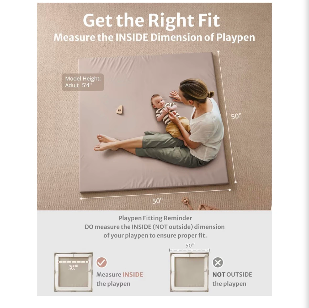 Blissful Diary Vegan Leather Baby Play Mat - photo 2