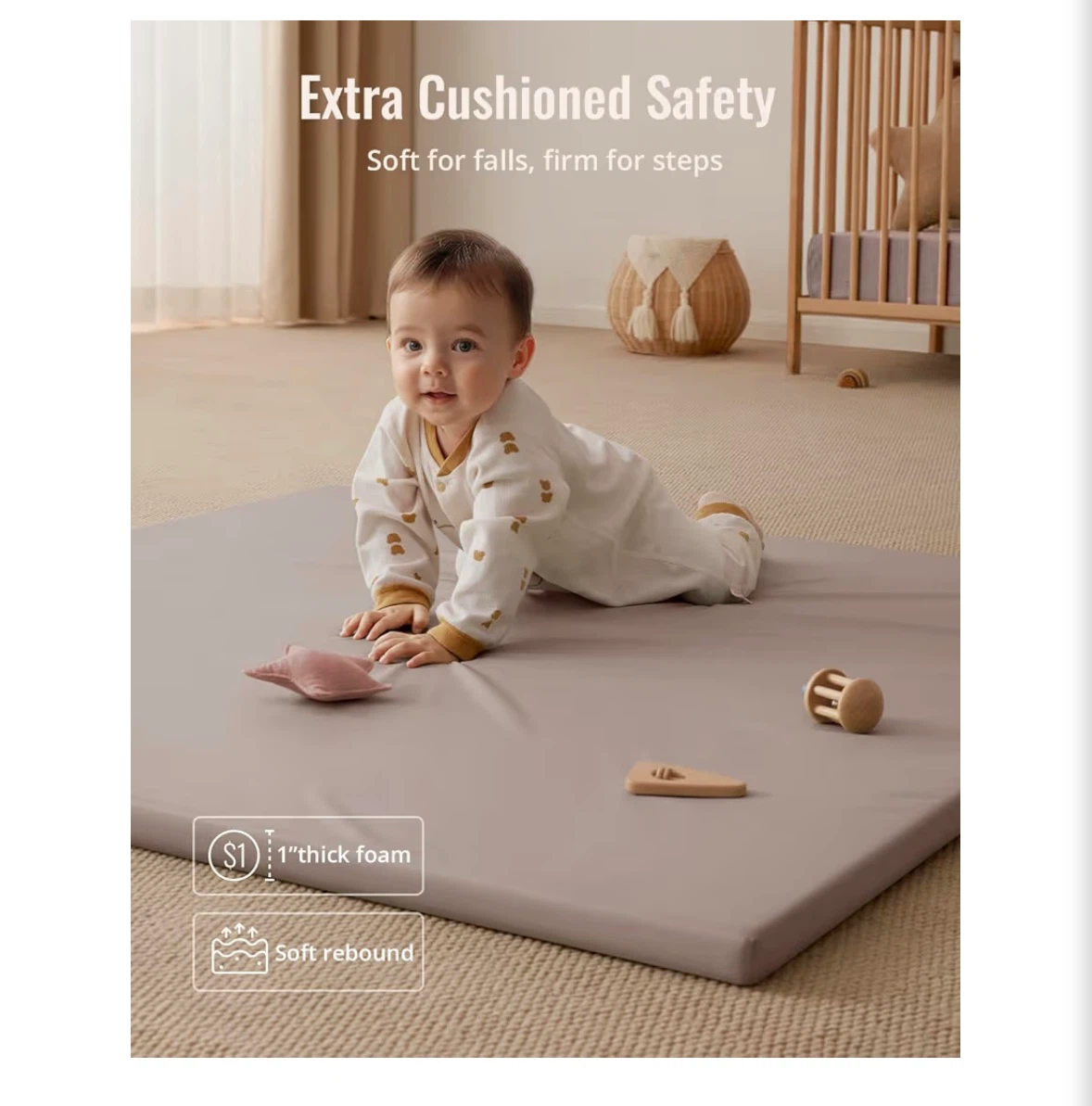 Blissful Diary Vegan Leather Baby Play Mat - photo 5