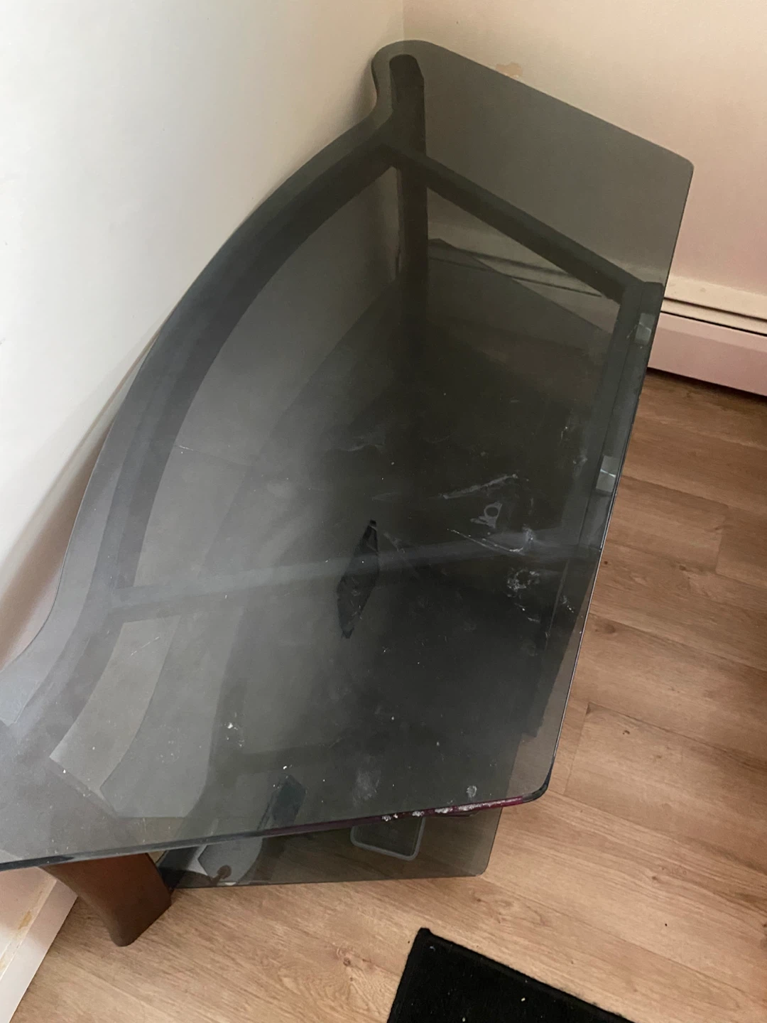 Glass and Wood Media Stand - photo 2