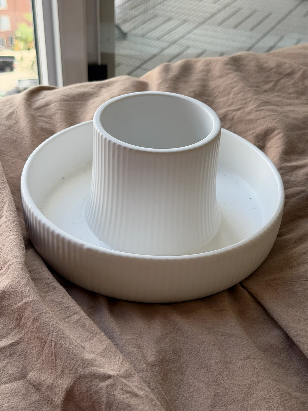 Umbra white ceramic tray