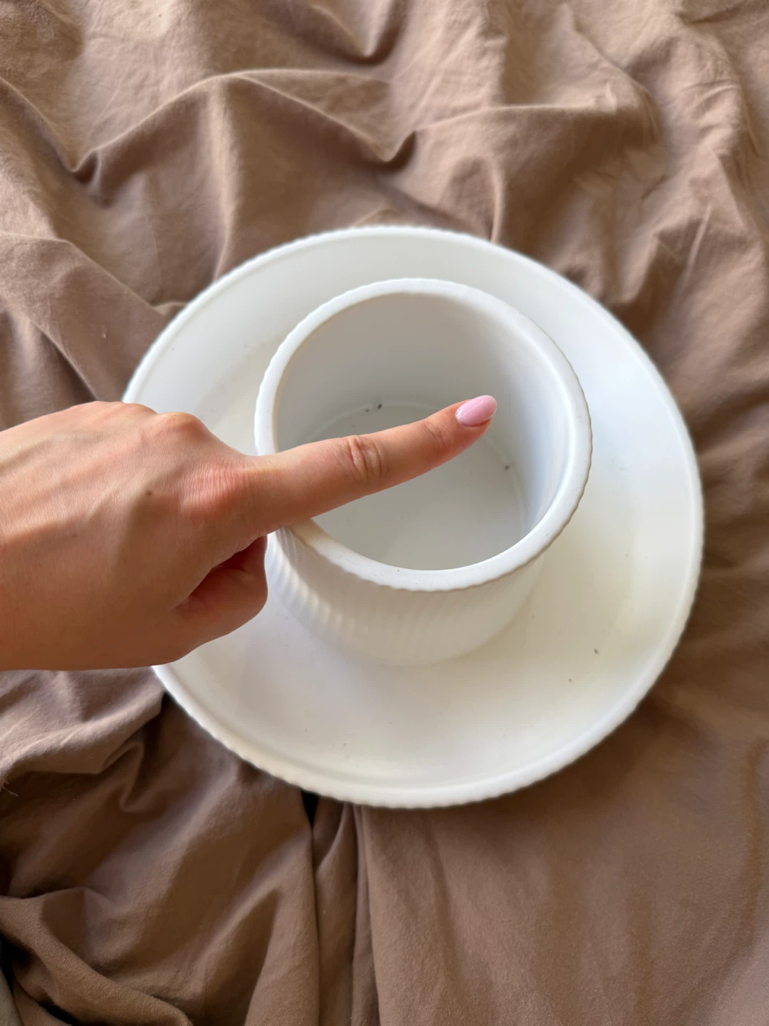 Umbra white ceramic tray - photo 2