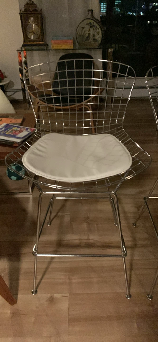 Bertoia Style Bar Stools - Set of 2 new - photo 2
