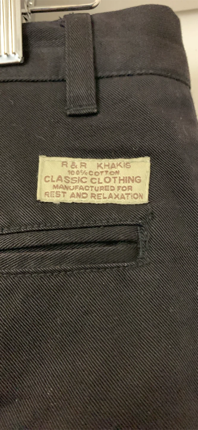 R&R Khakis black pants, size 32 - photo 4