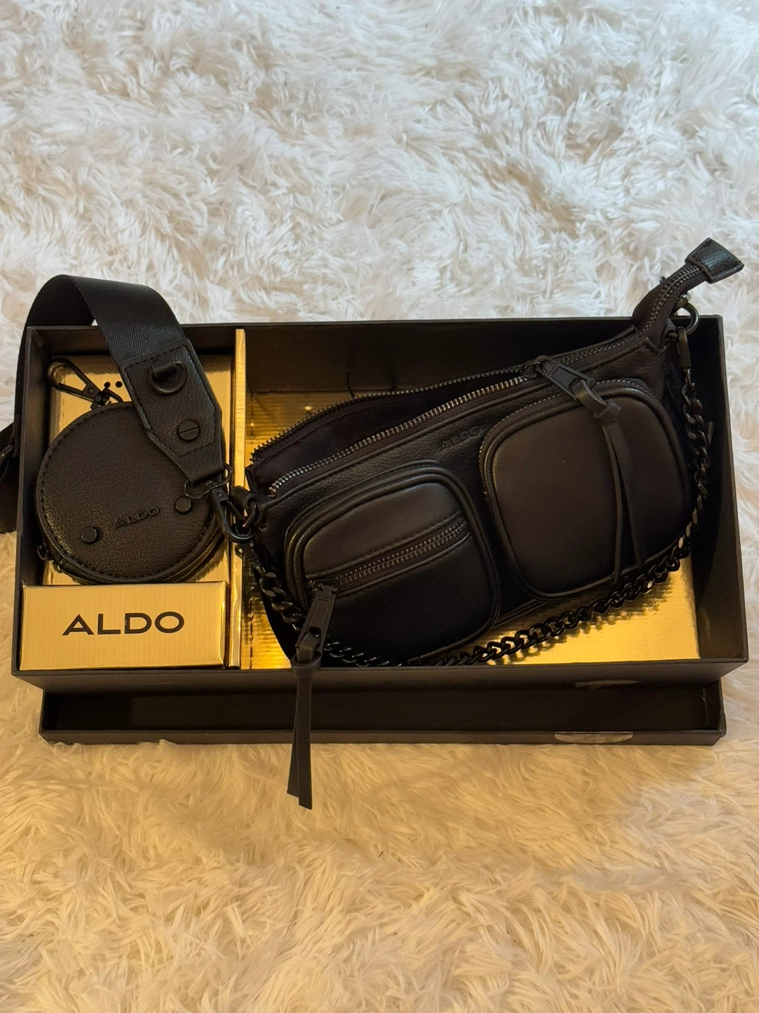 ALDO Black Crossbody Bag with Coin Pouch - photo 2