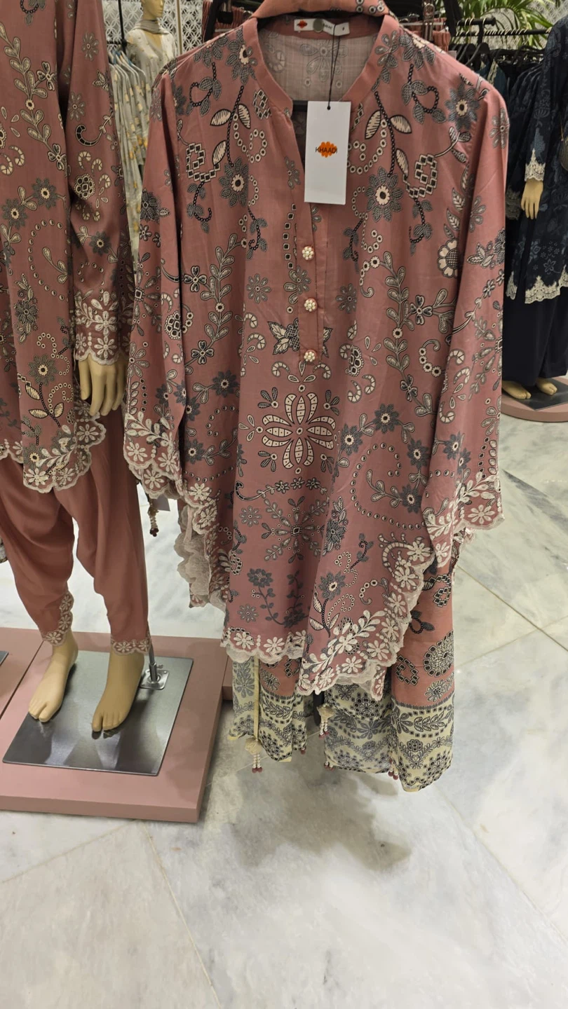 Khaadi Pink Embroidered Kurta Set - photo 2