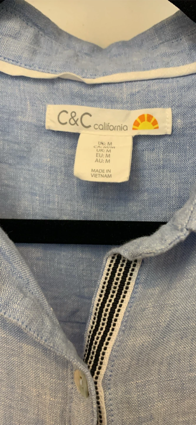 C&C California Light Blue Shirt Dress - photo 3
