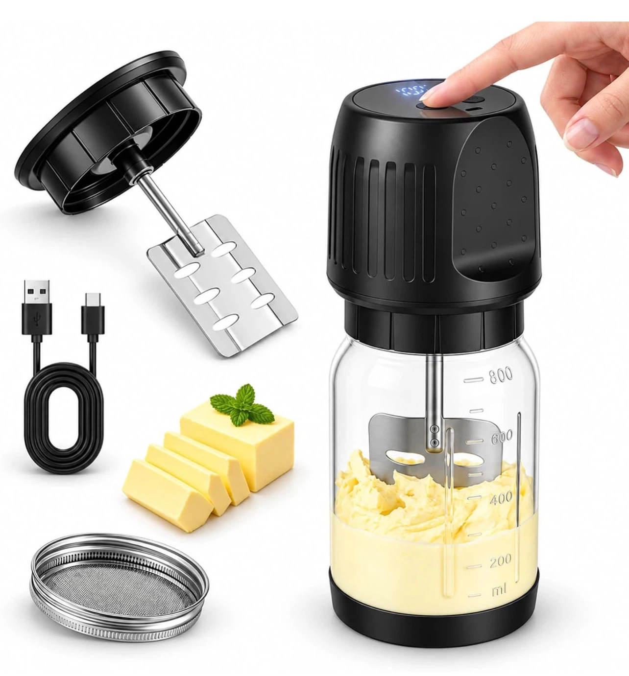 Cordless Electric Butter Churner