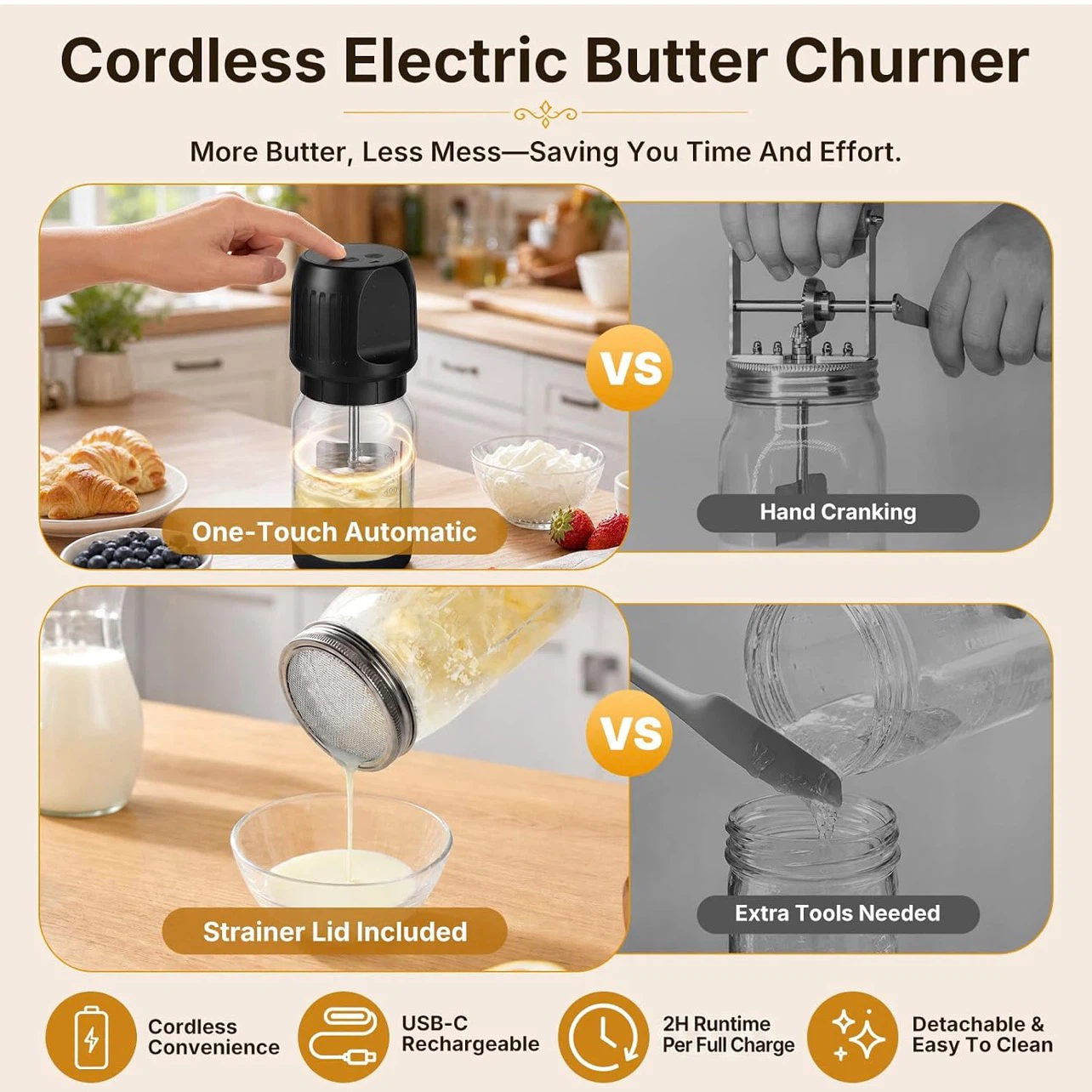 Cordless Electric Butter Churner - photo 2