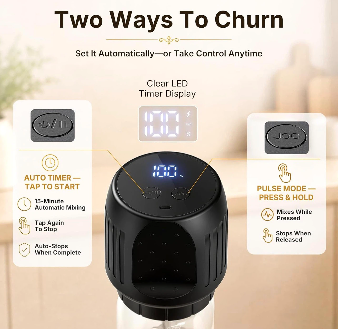 Cordless Electric Butter Churner - photo 5