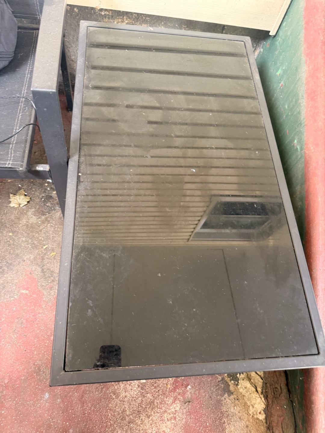 Outdoor Glass Top Coffee Table - photo 2