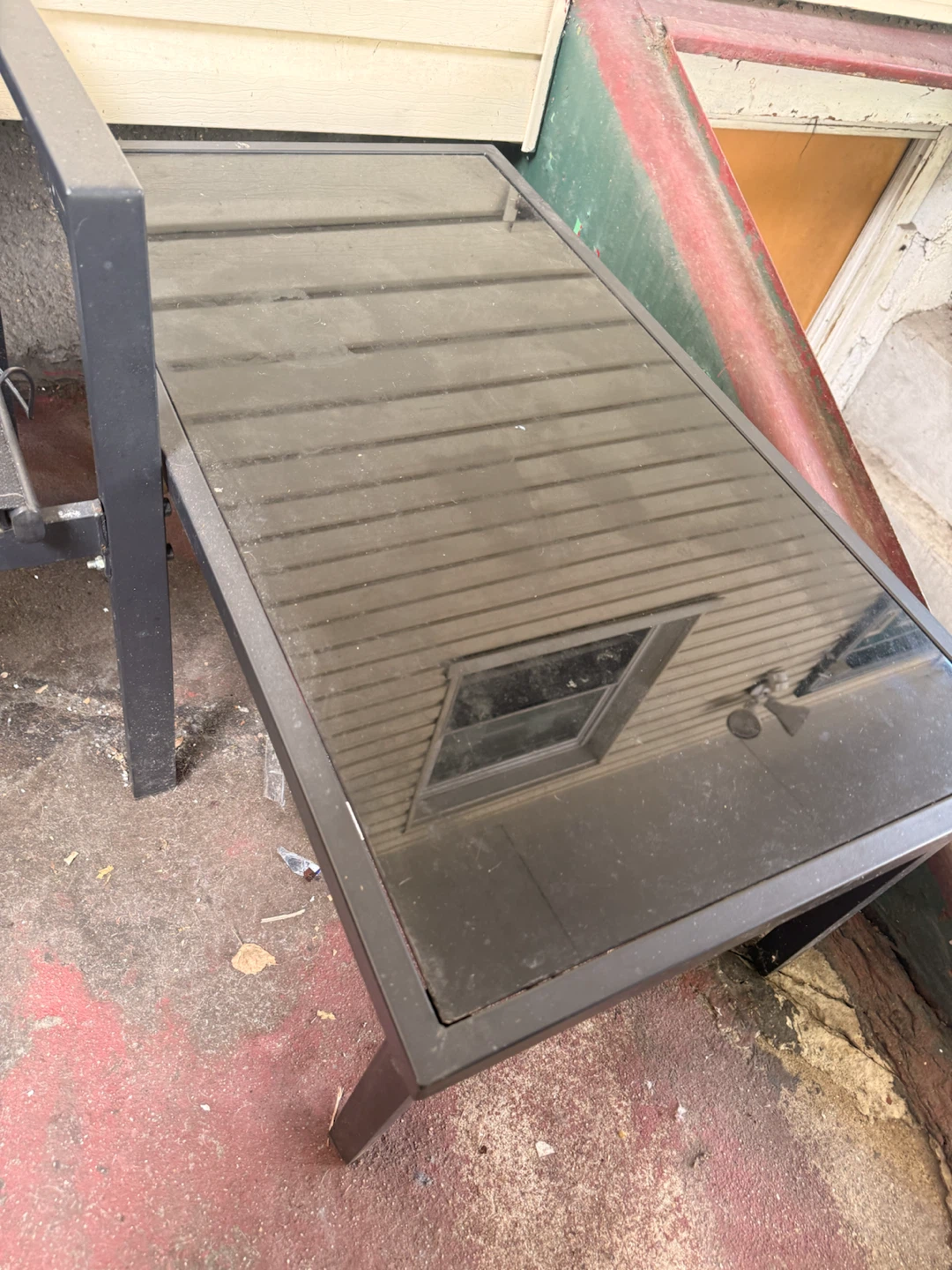 Outdoor Glass Top Coffee Table - photo 3