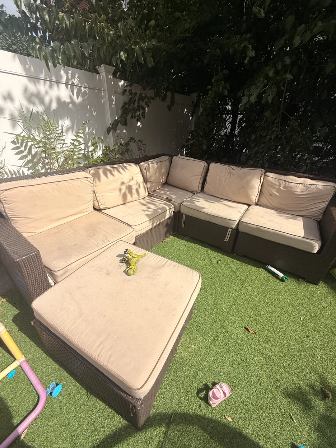 Outdoor Wicker Sectional Sofa Set