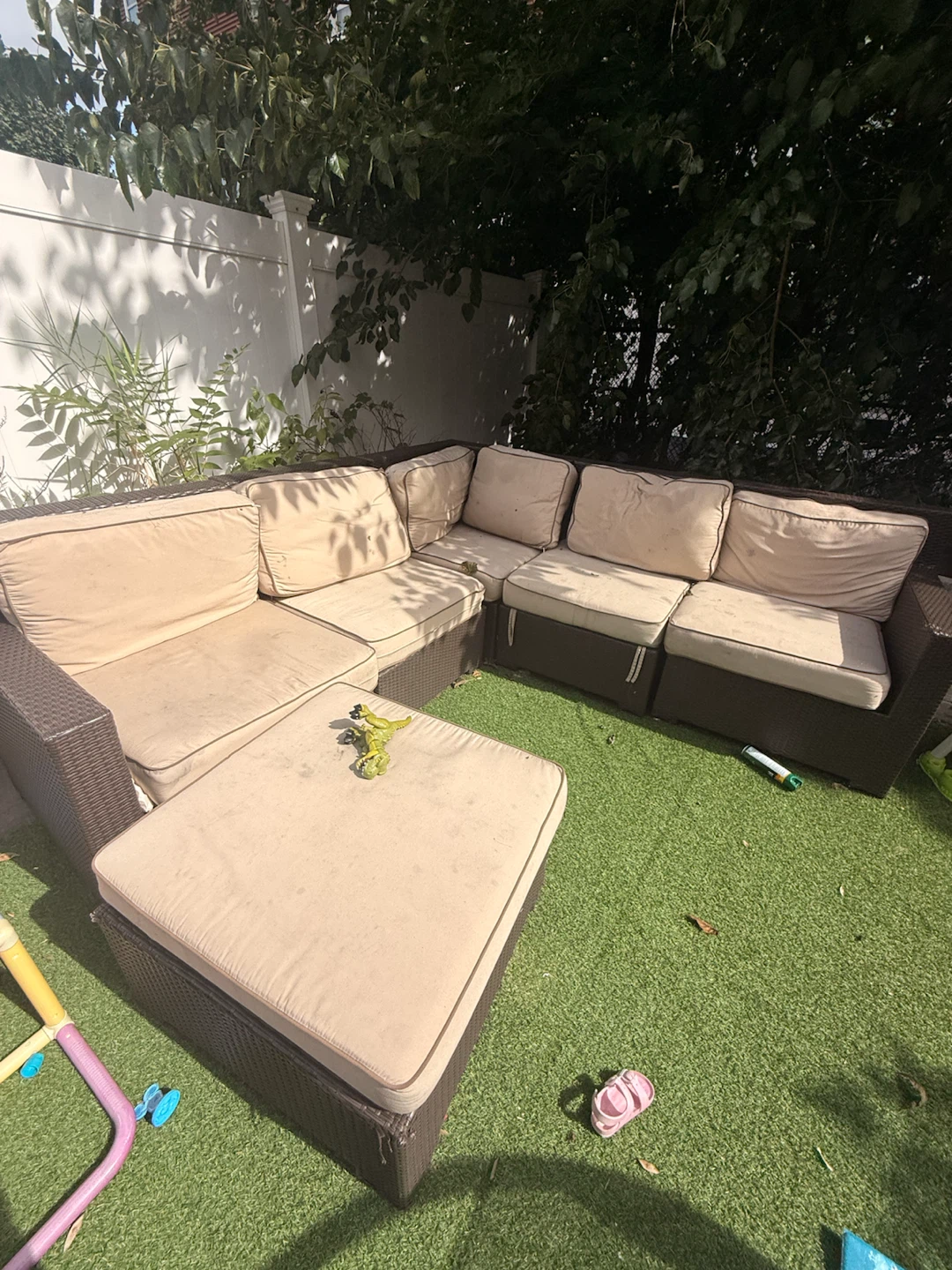 Outdoor Wicker Sectional Sofa Set - photo 2