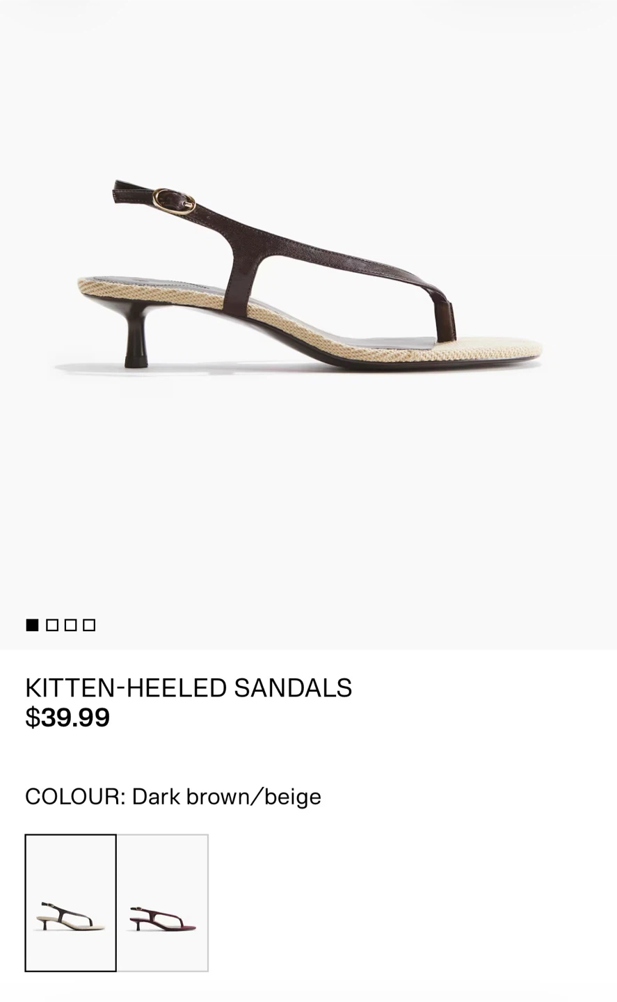 H&M Kitten-heeled Sandals - photo 5