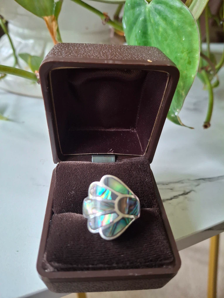 Abalone ring (silver stamped 925) - photo 2