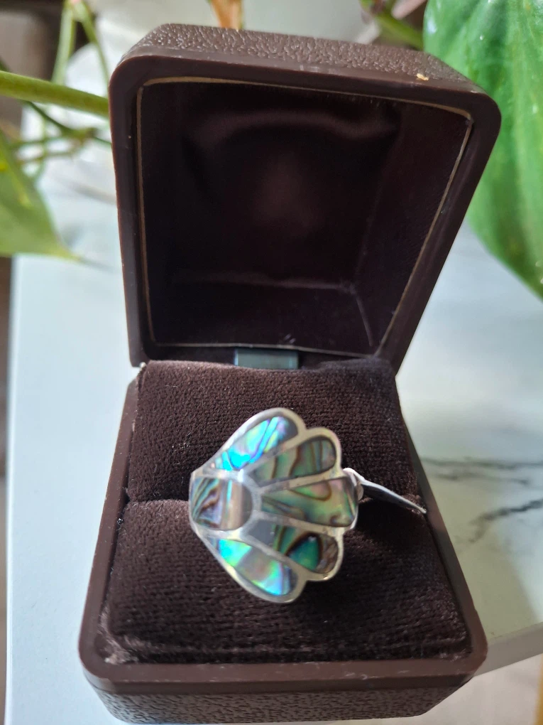 Abalone ring (silver stamped 925) - photo 4