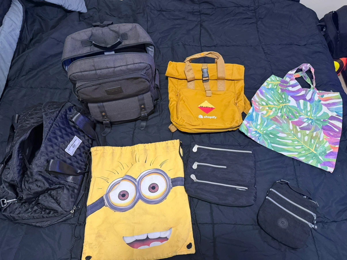 Assorted backpacks and bags bundle