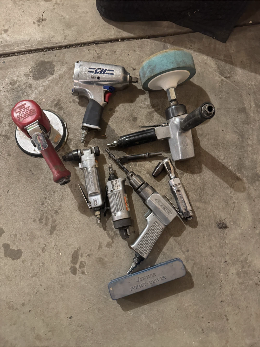 Lots of Air Tools. Mostly Blue Point ( Snap on ).