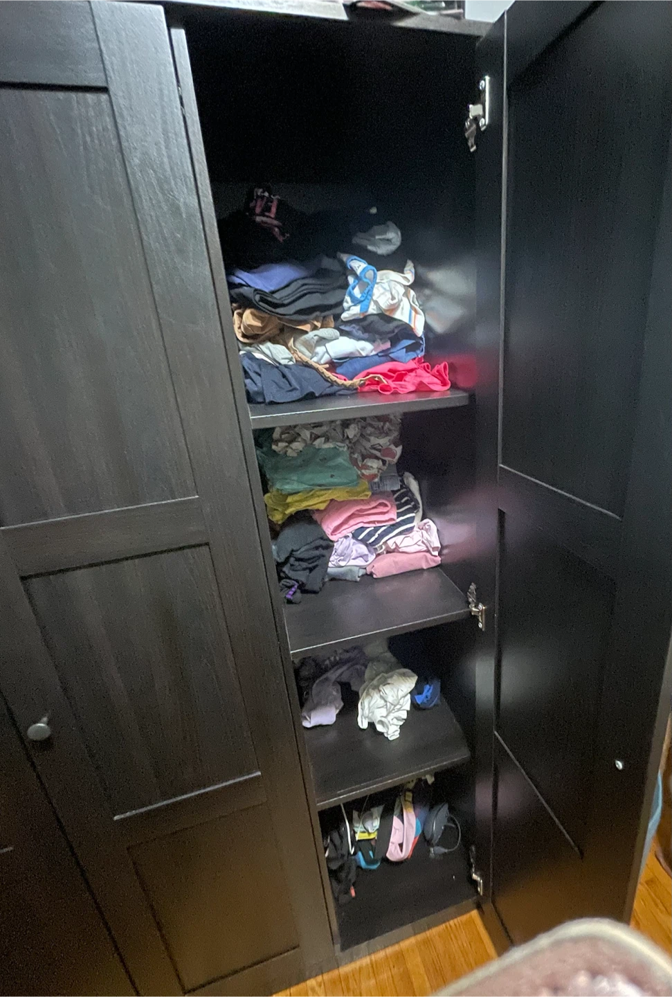 Move out sale: RAKKESTAD 3-Door Wardrobe Black-Brown - photo 4