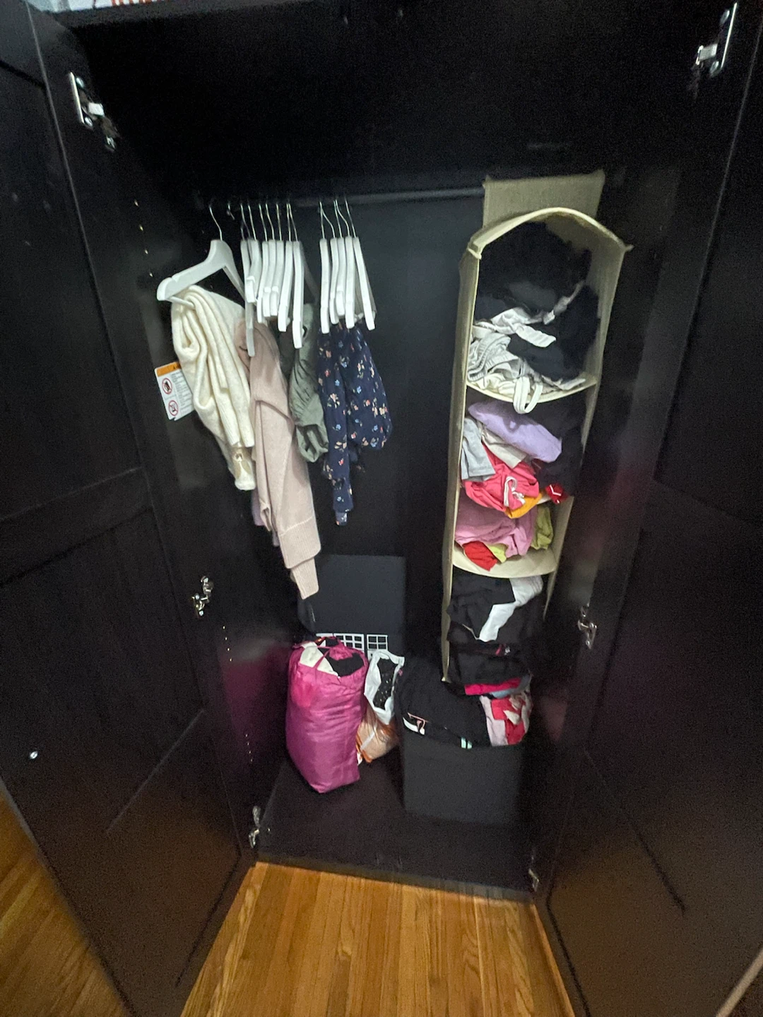 Move out sale: RAKKESTAD 3-Door Wardrobe Black-Brown - photo 5