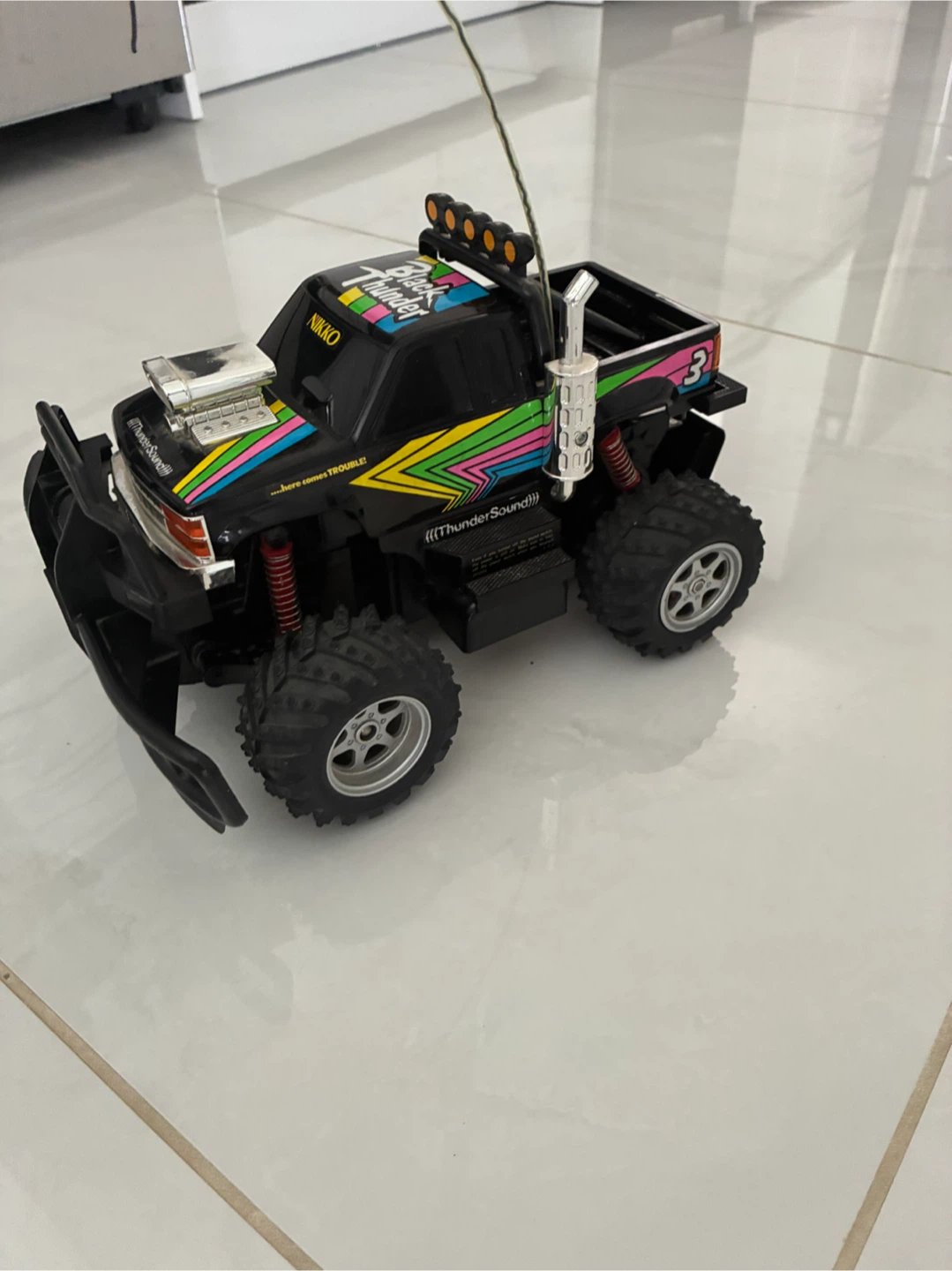 Vintage 1990s Nikko Big Thunder 4x4 RC Truck Toy