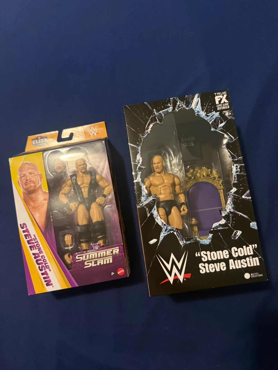 2 WWE Elite Stone Cold Steve Austin Action Figures