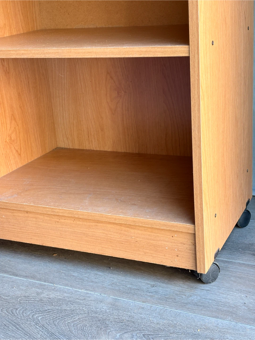 Light Wood Grain 2-Shelf Rolling Cart - photo 2