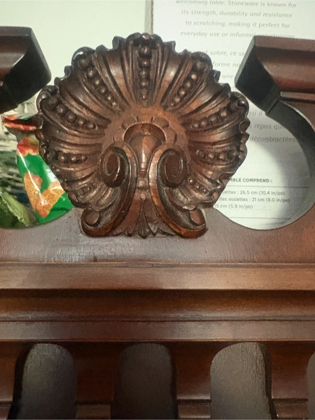 Cherry Hardwood Display Cabinet with Drawers - photo 2