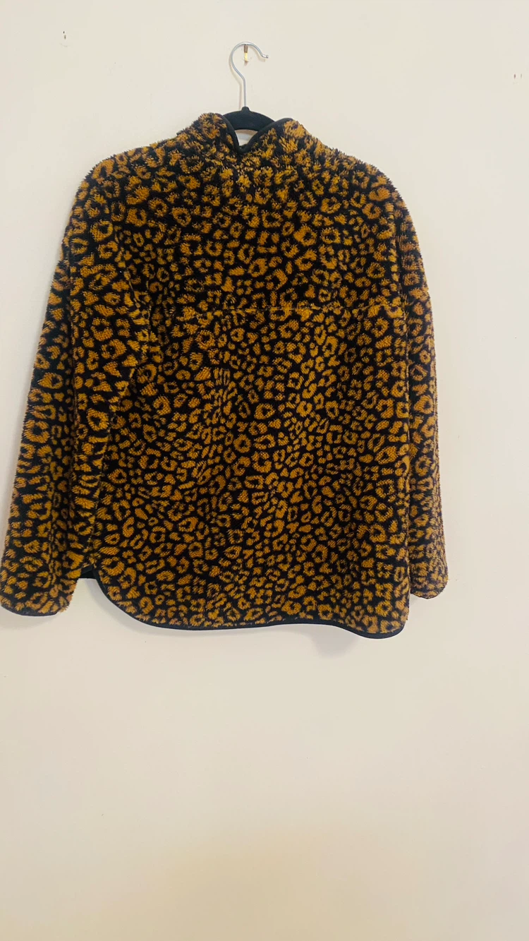 Leopard print fleece size m - photo 3