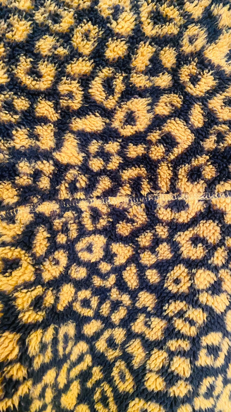 Leopard print fleece size m - photo 4