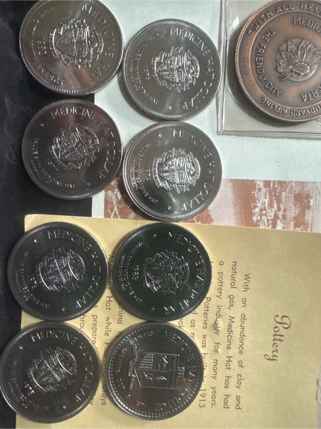 Collection of Medicine Hat Commemorative Dollar Tokens - photo 2
