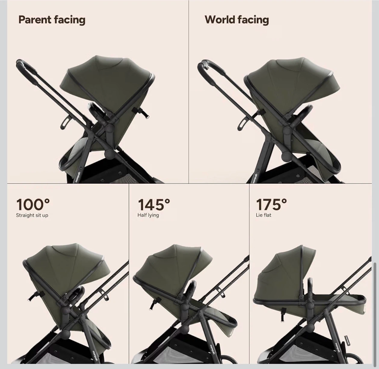 Mompush Wiz 2 in 1 Bassinet Stroller - photo 2