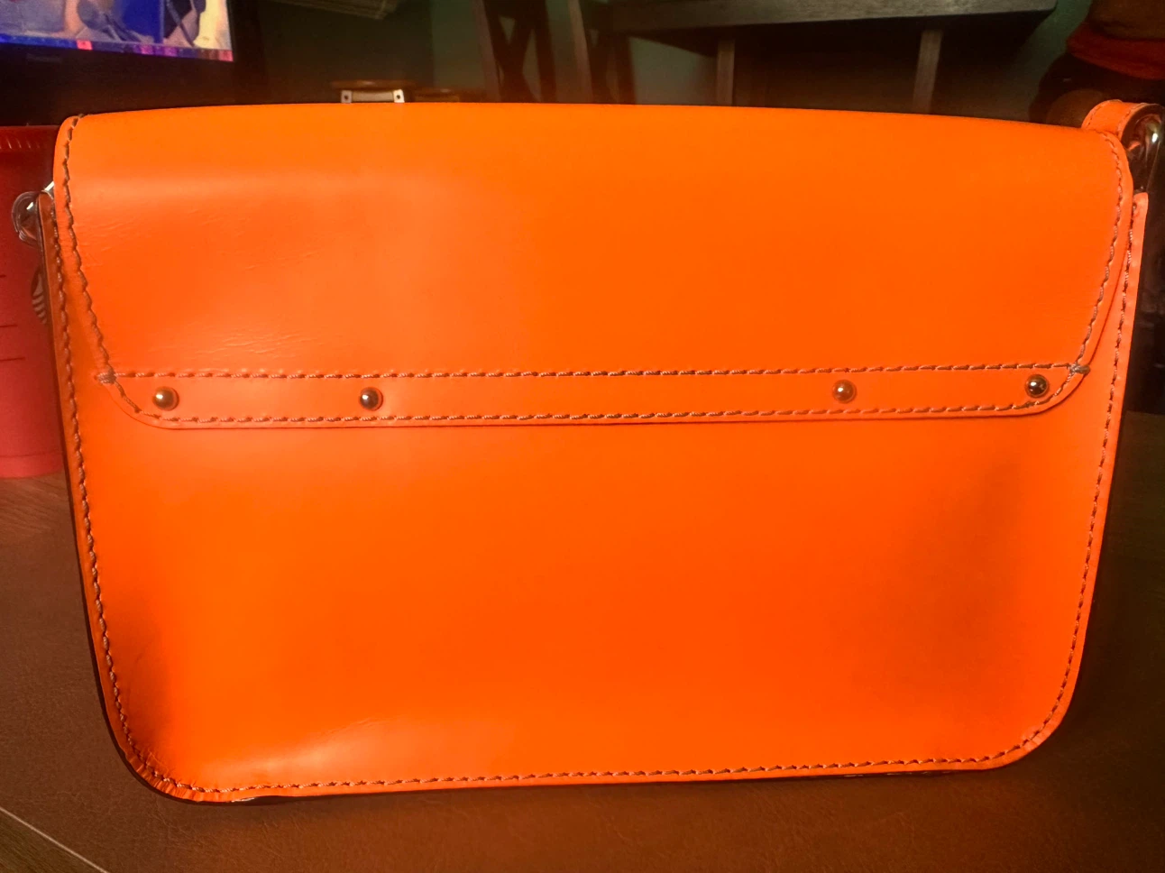Kate Spade Essex Scout Orange Leather Bag - photo 4