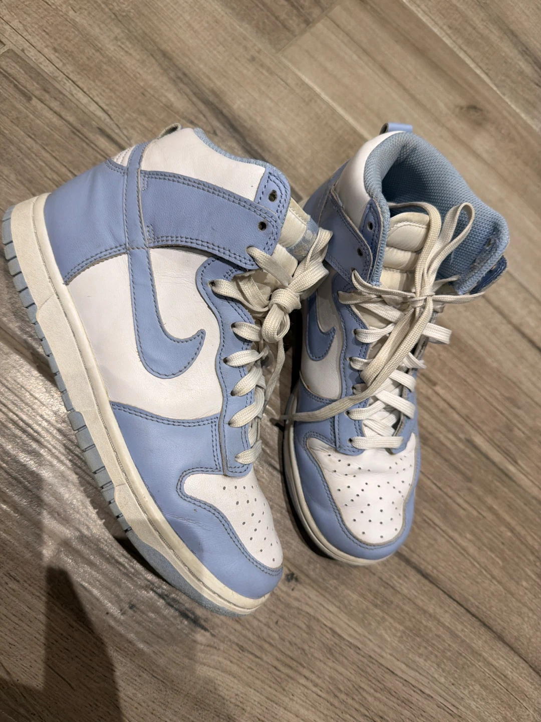 Nike Dunk High Basketball Shoes Light Blue/White