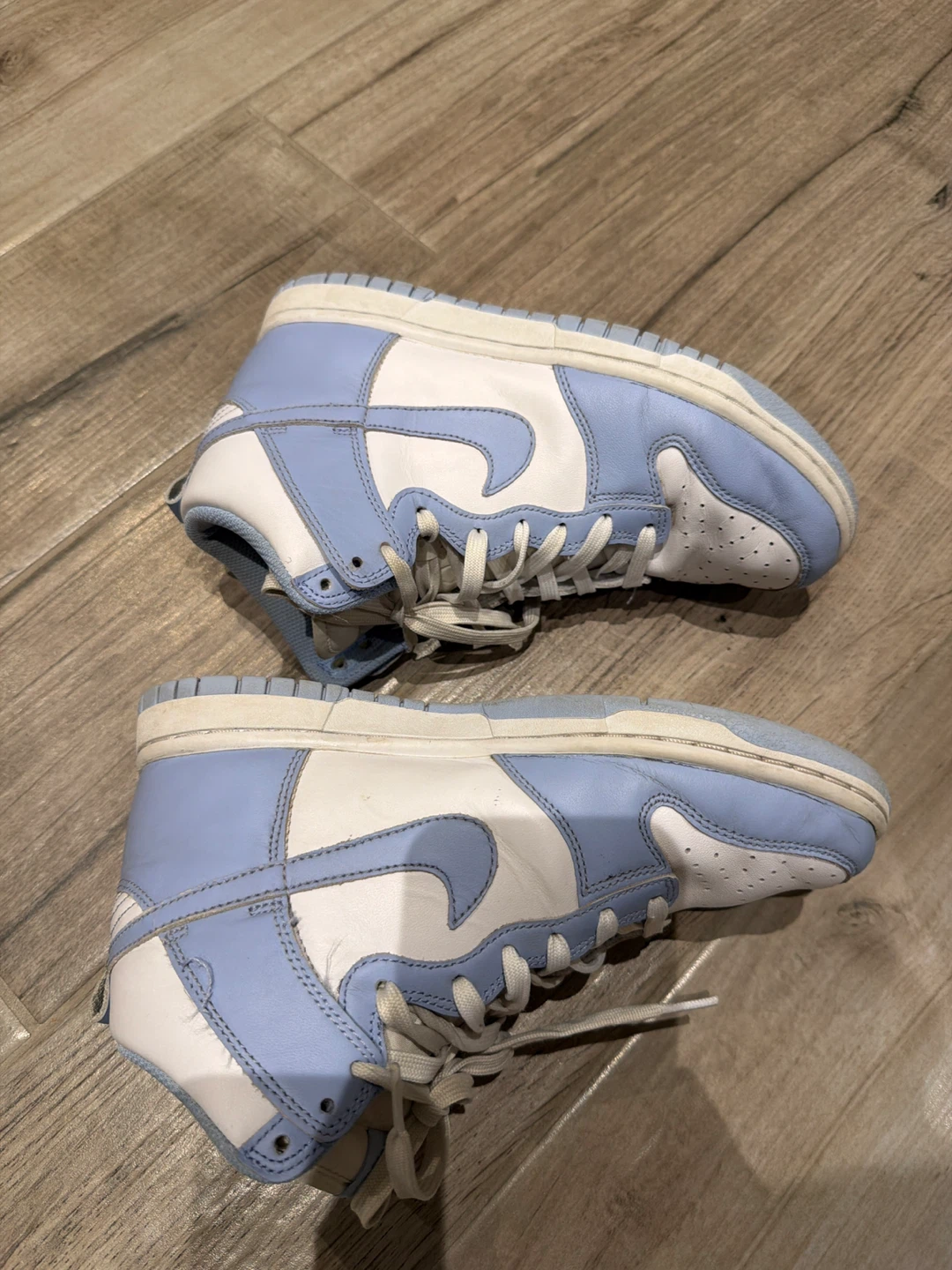 Nike Dunk High Basketball Shoes Light Blue/White - photo 2