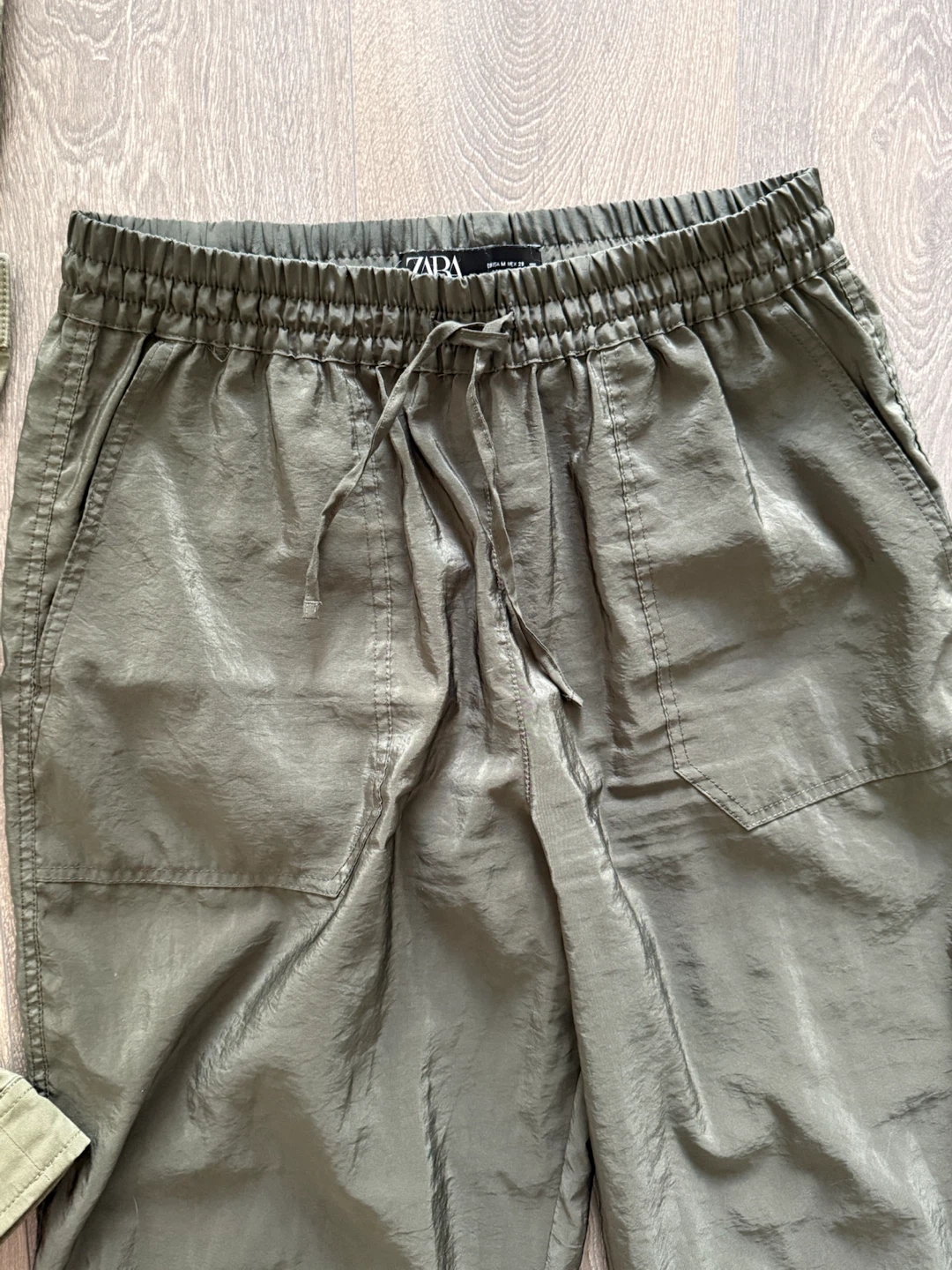 Zara Olive Green Joggers Size Medium - photo 2