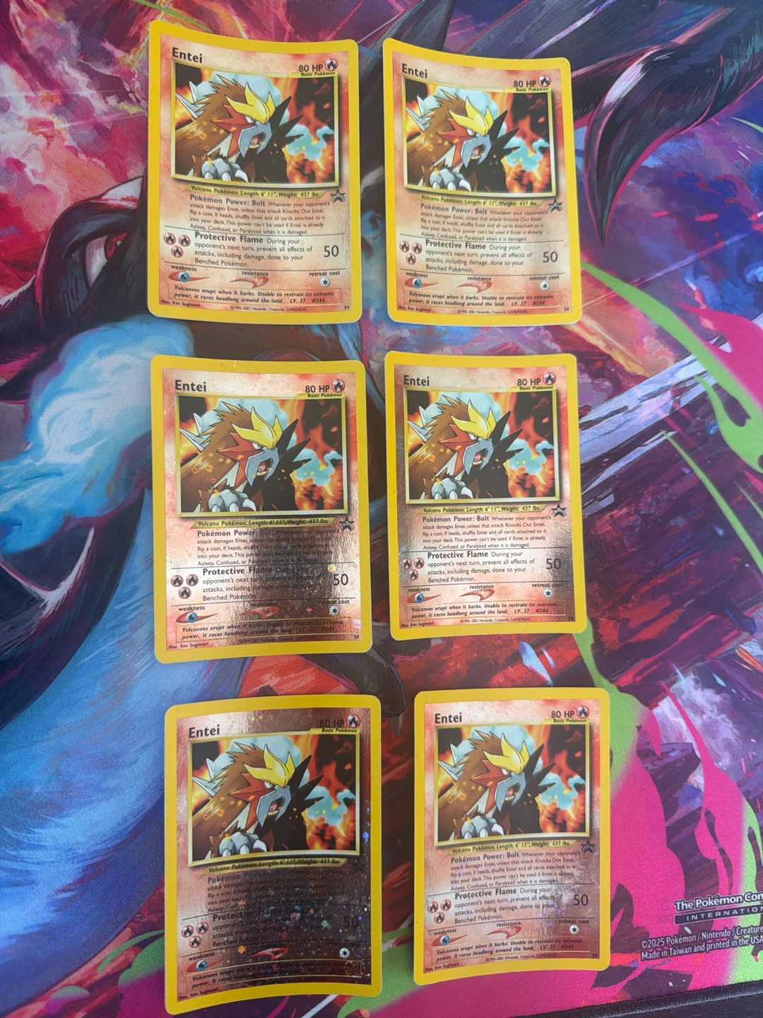 6 Entei Pokemon Cards - photo 2