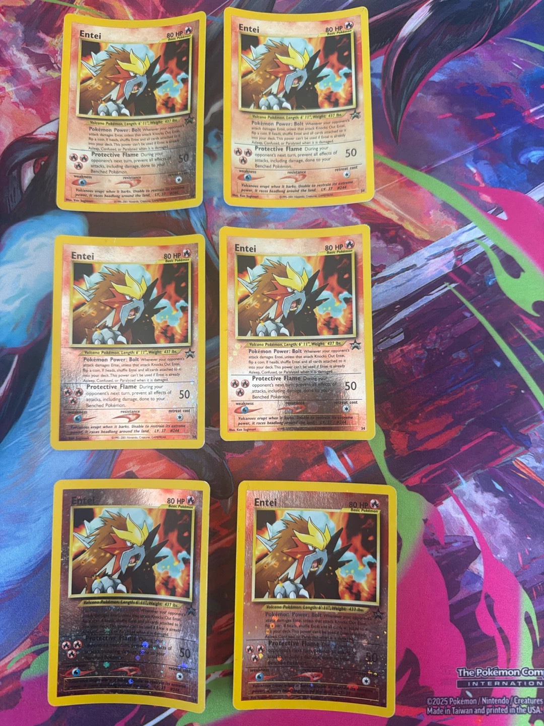 6 Entei Pokemon Cards - photo 3