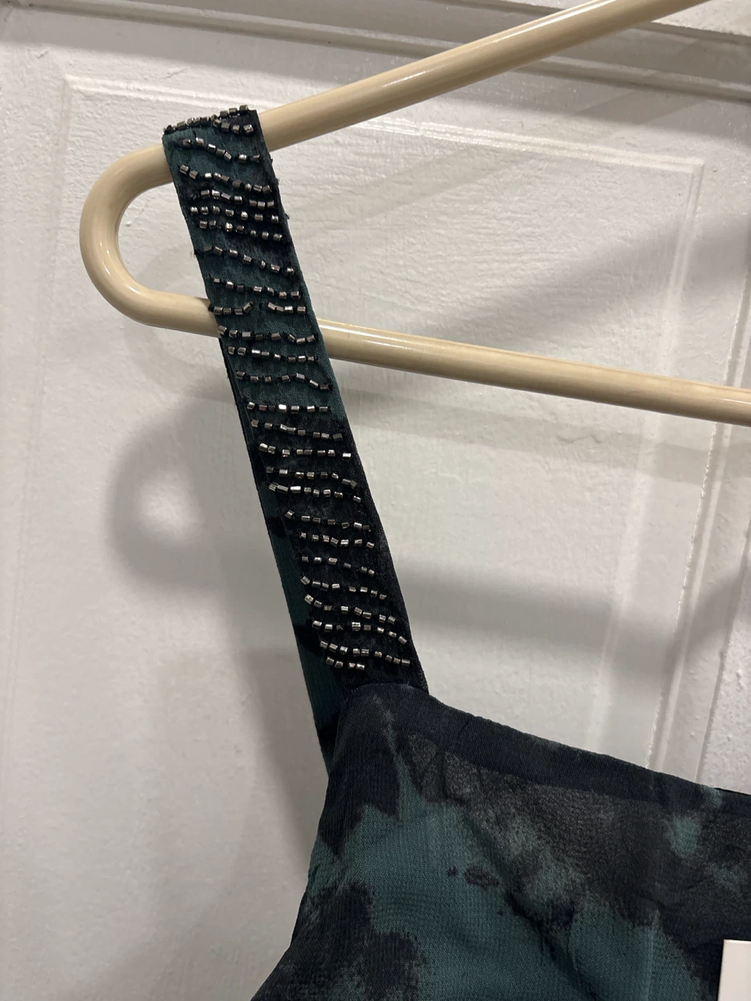 Zara Dress Black & Dark Green Printed - photo 4