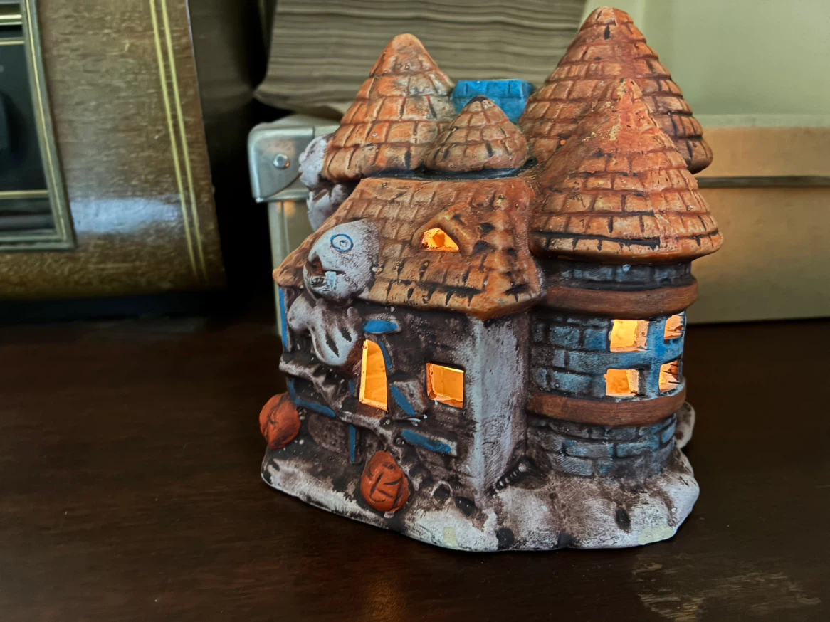 Halloween Haunted House Ghost Candle Holder Tea Light