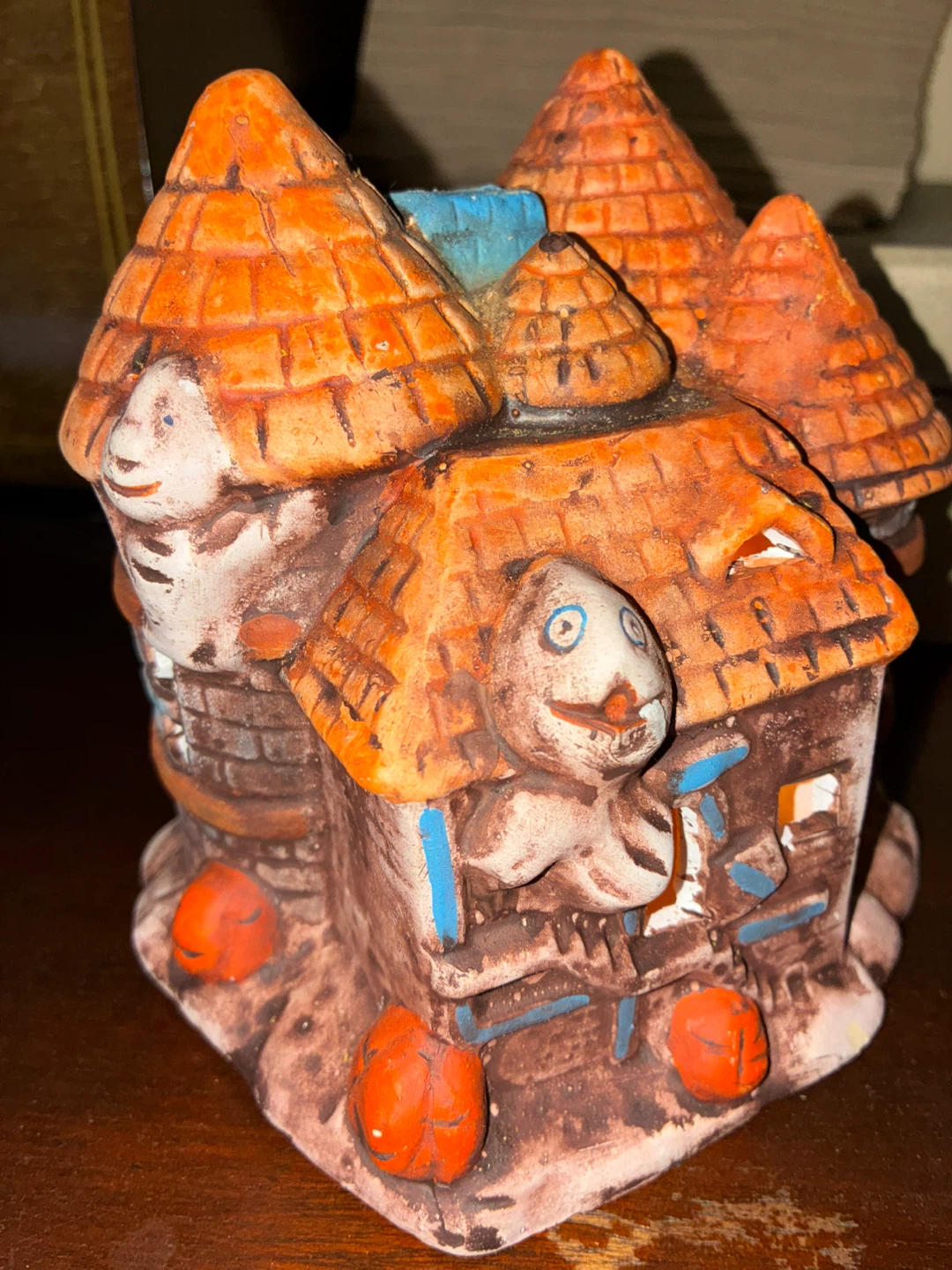Halloween Haunted House Ghost Candle Holder Tea Light - photo 2