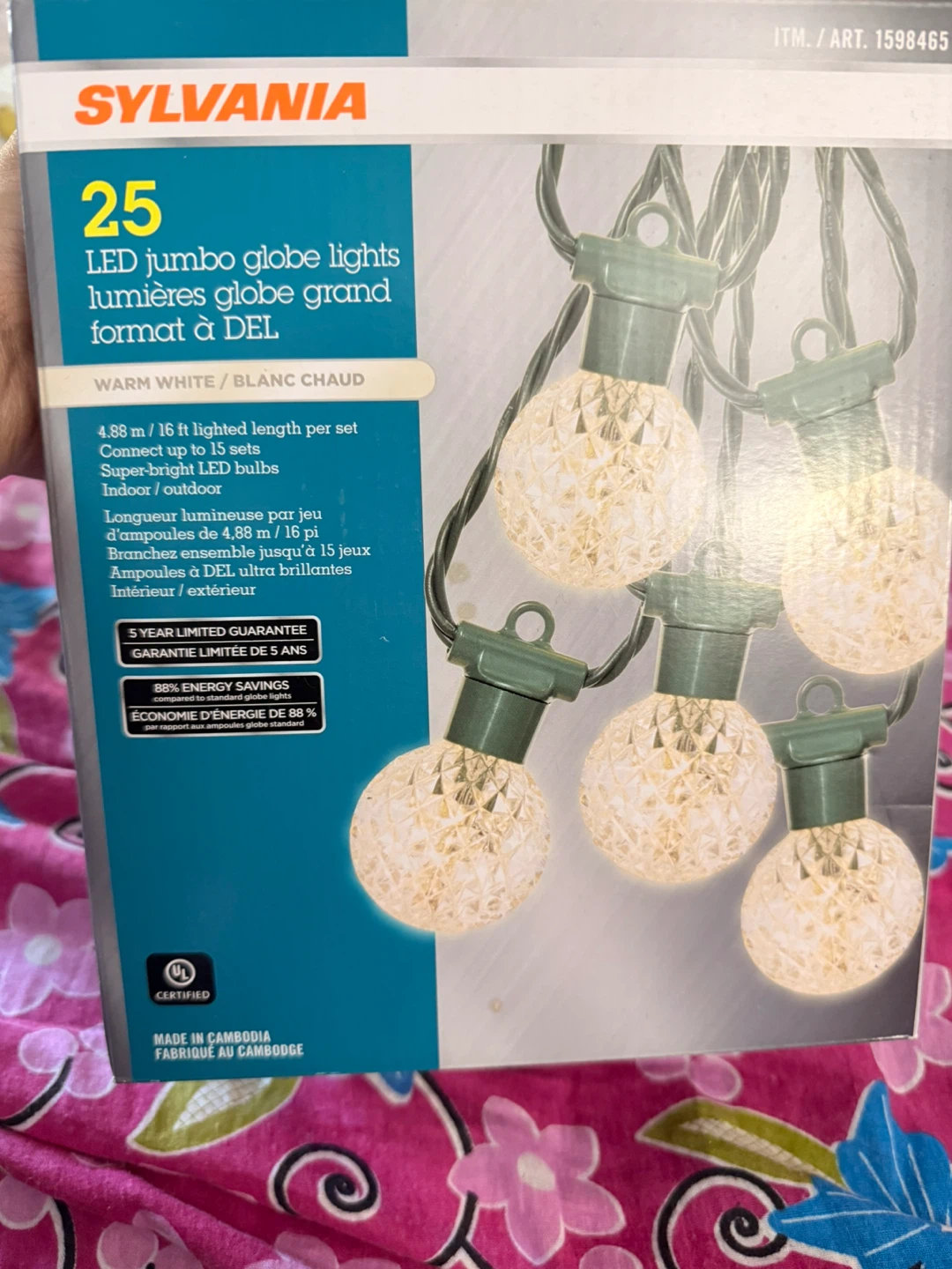 Sylvania 25 LED Jumbo Globe Lights - Warm White - photo 3