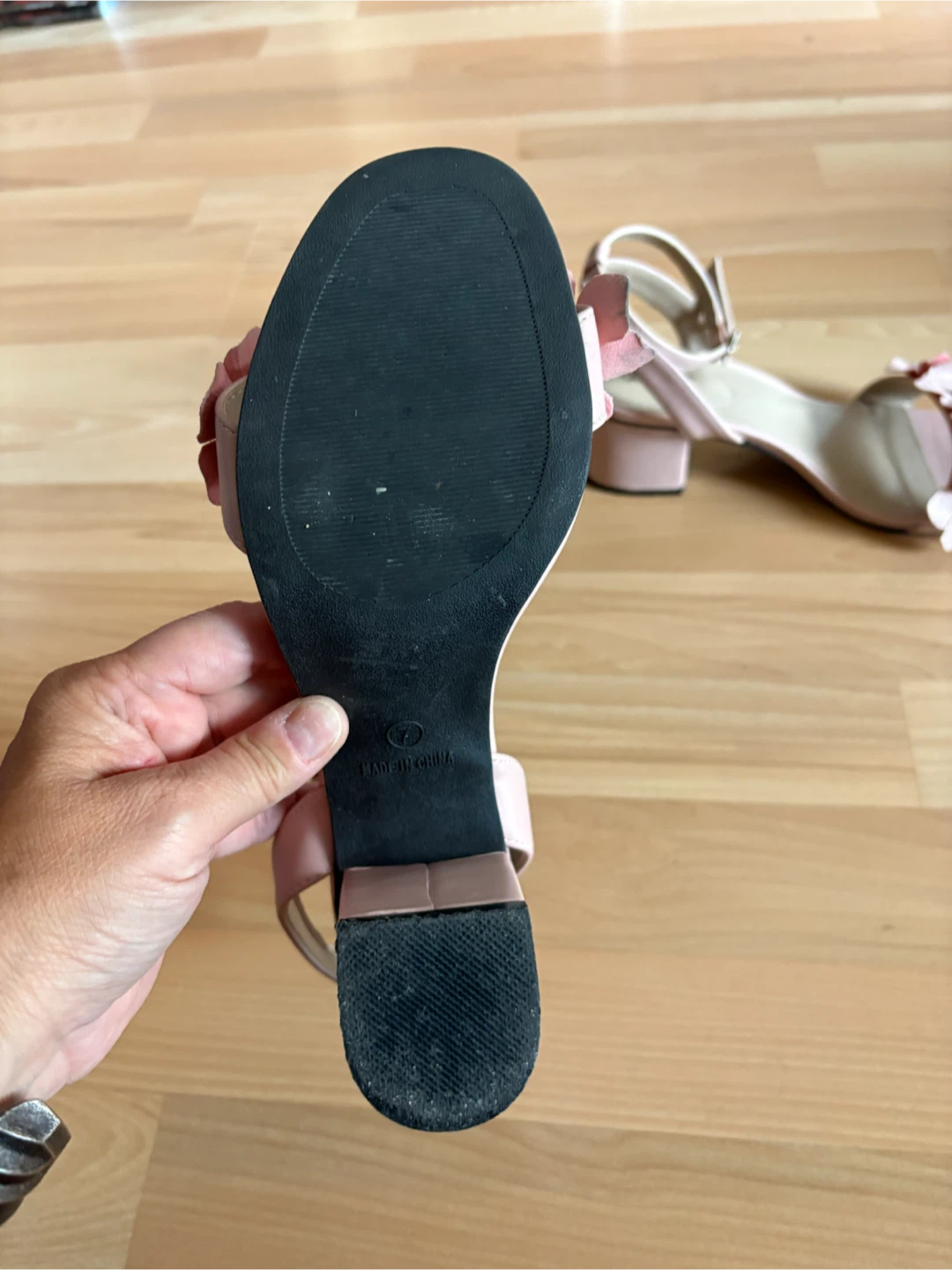 Womens Ankle Strap Chunky Block Heels Size 7 - photo 4