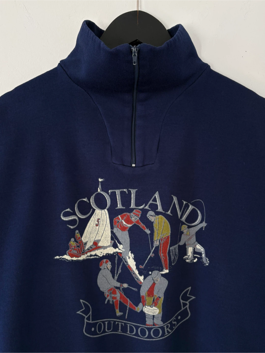 Vintage 1/4 Zip "Scotland Outdoors" Sweatshirt - photo 4