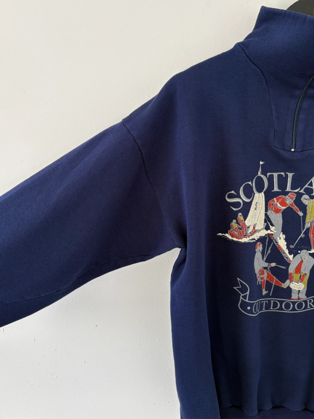 Vintage 1/4 Zip "Scotland Outdoors" Sweatshirt - photo 5