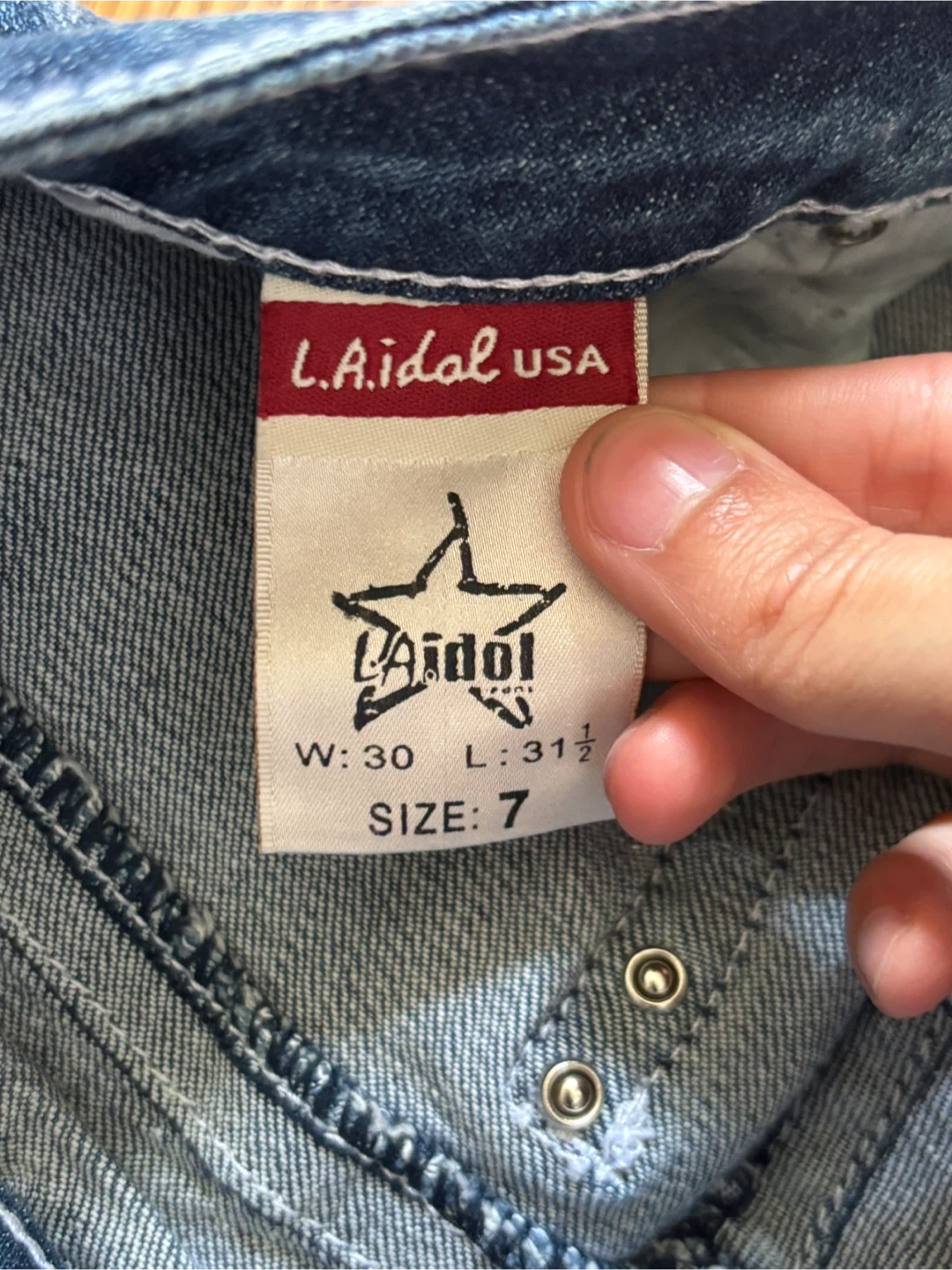 Y2K jeans LA idol size 7 - photo 4