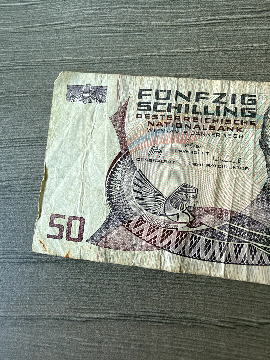Vintage 50 Austrian Schilling Banknote - photo 2