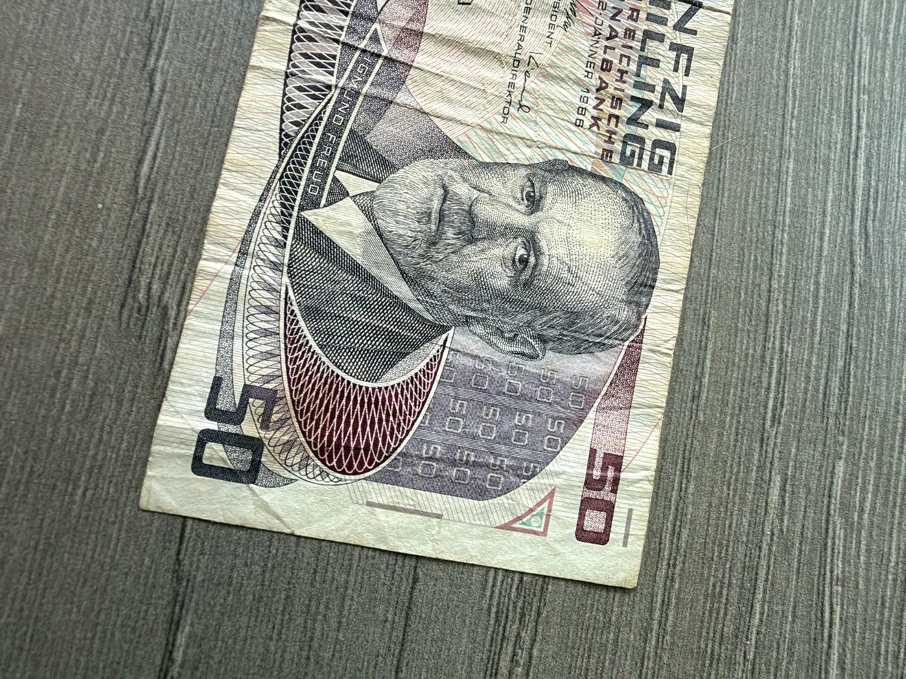 Vintage 50 Austrian Schilling Banknote - photo 3